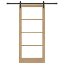 Skydedør ORKDAL Naturlig og sort 93 x 211 cm