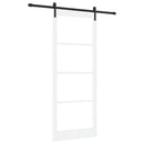 Skydedør ORKDAL Hvid og sort 93 x 232 cm