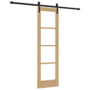 Skydedør ORKDAL Naturlig og sort 61 x 198,5 cm