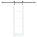 Skydedør ORKDAL Hvid og sort 61 x 198,5 cm