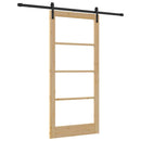 Skydedør ORKDAL Naturlig og sort 93 x 202 cm