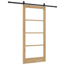 Skydedør ORKDAL Naturlig og sort 93 x 202 cm