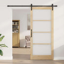 Skydedør ORKDAL Naturlig og sort 93 x 211 cm