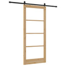 Skydedør ORKDAL Naturlig og sort 93 x 211 cm