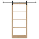 Skydedør ORKDAL Naturlig og sort 93 x 211 cm