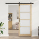 Skydedør ORKDAL Naturlig og sort 93 x 232 cm