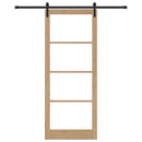 Skydedør ORKDAL Naturlig og sort 93 x 232 cm