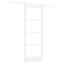 Skydedør ORKDAL Hvid 83 x 211 cm Massivt fyrretræ og glas