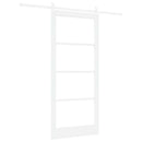 Skydedør ORKDAL Hvid 93 x 211 cm Massivt fyrretræ og glas