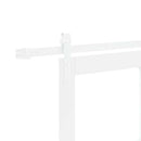 Skydedør ORKDAL Hvid 93 x 232 cm Massivt fyrretræ og glas