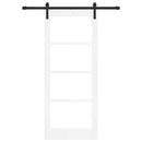 Skydedør ORKDAL Hvid 83 x 202 cm Massivt fyrretræ og glas