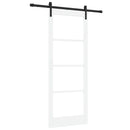 Skydedør ORKDAL Hvid 83 x 211 cm Massivt fyrretræ og glas