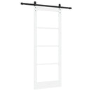 Skydedør ORKDAL Hvid 83 x 211 cm Massivt fyrretræ og glas