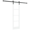 Skydedør ORKDAL Hvid 61 x 198,5 cm Massivt fyrretræ og glas