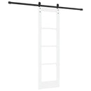 Skydedør ORKDAL Hvid 61 x 198,5 cm Massivt fyrretræ og glas