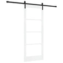 Skydedør ORKDAL Hvid 83 x 202 cm Massivt fyrretræ og glas