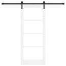 Skydedør ORKDAL Hvid 83 x 202 cm Massivt fyrretræ og glas