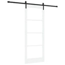 Skydedør ORKDAL Hvid 83 x 211 cm Massivt fyrretræ og glas