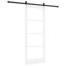 Skydedør ORKDAL Hvid 83 x 211 cm Massivt fyrretræ og glas
