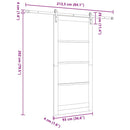 Skydedør ORKDAL Hvid 93 x 202 cm Massivt fyrretræ og glas