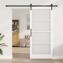 Skydedør ORKDAL Hvid 93 x 211 cm Massivt fyrretræ og glas