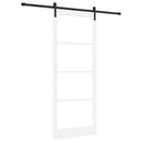 Skydedør ORKDAL Hvid 93 x 232 cm Massivt fyrretræ og glas