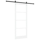 Skydedør ORKDAL Hvid 93 x 232 cm Massivt fyrretræ og glas