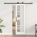 Skydedør ORKDAL 61 x 198,5 cm Massivt fyrretræ og glas