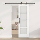 Skydedør ORKDAL 61 x 198,5 cm Massivt fyrretræ og glas