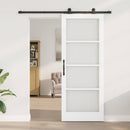 Skydedør ORKDAL 83 x 211 cm Massivt fyrretræ og glas