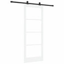 Skydedør ORKDAL 83 x 211 cm Massivt fyrretræ og glas