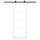 Skydedør ORKDAL 83 x 211 cm Massivt fyrretræ og glas