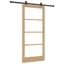 Skydedør ORKDAL 93 x 202 cm Massivt fyrretræ og glas