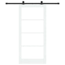 Skydedør ORKDAL 93 x 202 cm Massivt fyrretræ og glas