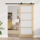 Skydedør ORKDAL 93 x 211 cm Massivt fyrretræ og glas