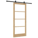 Skydedør ORKDAL 93 x 211 cm Massivt fyrretræ og glas