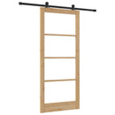 Skydedør ORKDAL 93 x 211 cm Massivt fyrretræ og glas