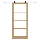 Skydedør ORKDAL 93 x 211 cm Massivt fyrretræ og glas
