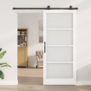 Skydedør ORKDAL 93 x 211 cm Massivt fyrretræ og glas