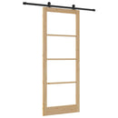 Skydedør ORKDAL 93 x 232 cm Massivt fyrretræ og glas