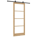 Skydedør ORKDAL 93 x 232 cm Massivt fyrretræ og glas