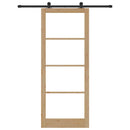 Skydedør ORKDAL 93 x 232 cm Massivt fyrretræ og glas