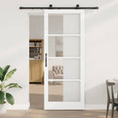 Skydedør ORKDAL 93 x 232 cm Massivt fyrretræ og glas