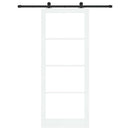 Skydedør ORKDAL 93 x 232 cm Massivt fyrretræ og glas