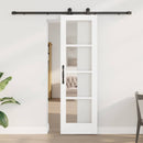 Skydedør ORKDAL 61 x 198,5 cm Massivt fyrretræ og glas