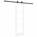 Skydedør ORKDAL 61 x 198,5 cm Massivt fyrretræ og glas