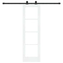 Skydedør ORKDAL 61 x 198,5 cm Massivt fyrretræ og glas