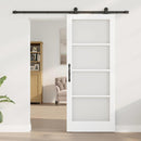 Skydedør ORKDAL 83 x 202 cm Massivt fyrretræ og glas