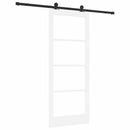 Skydedør ORKDAL 83 x 202 cm Massivt fyrretræ og glas