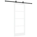 Skydedør ORKDAL 83 x 211 cm Massivt fyrretræ og glas